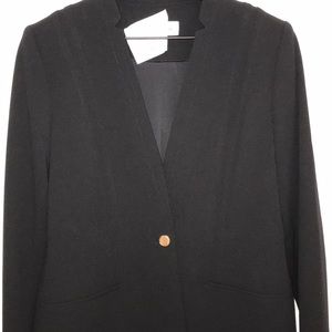 NWT size 12 Calvin Klein long black blazer